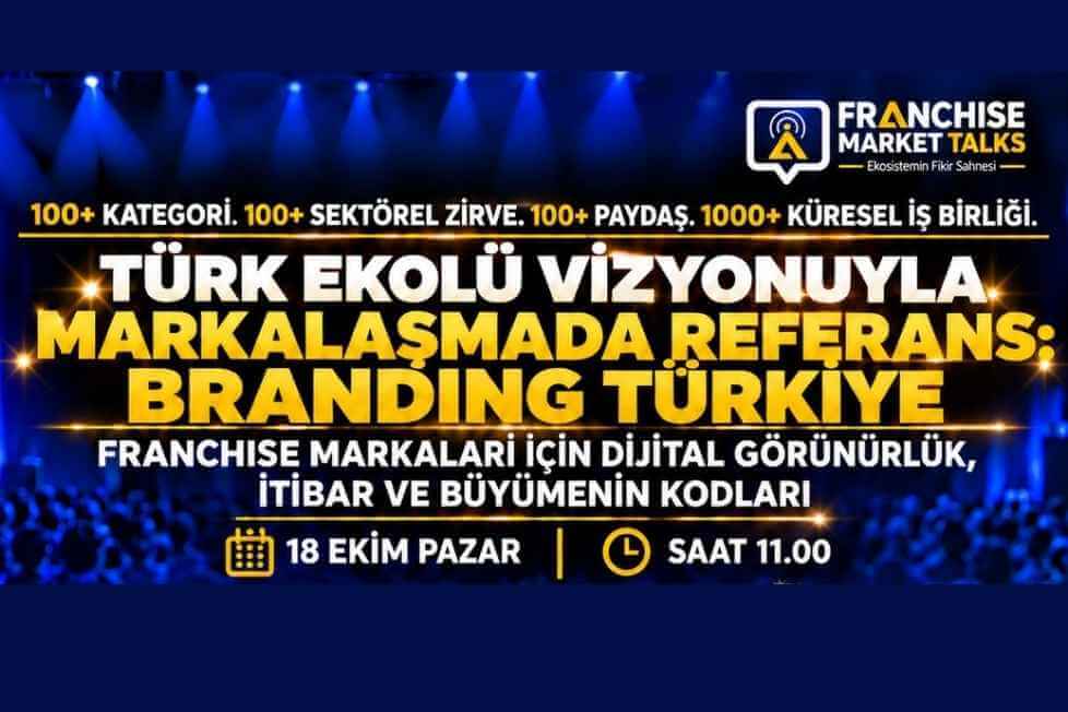 Branding Türkiye Kurucusu Mürsel Ferhat Sağlam Franchise Market Talks’ta Zeynep Gözdoğan’ın Konuğu Oluyor