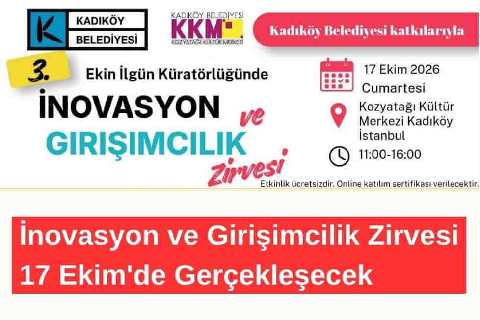 İnovasyon ve Girişimcilik Zirvesi 17 Ekim'de Gerçekleşecek